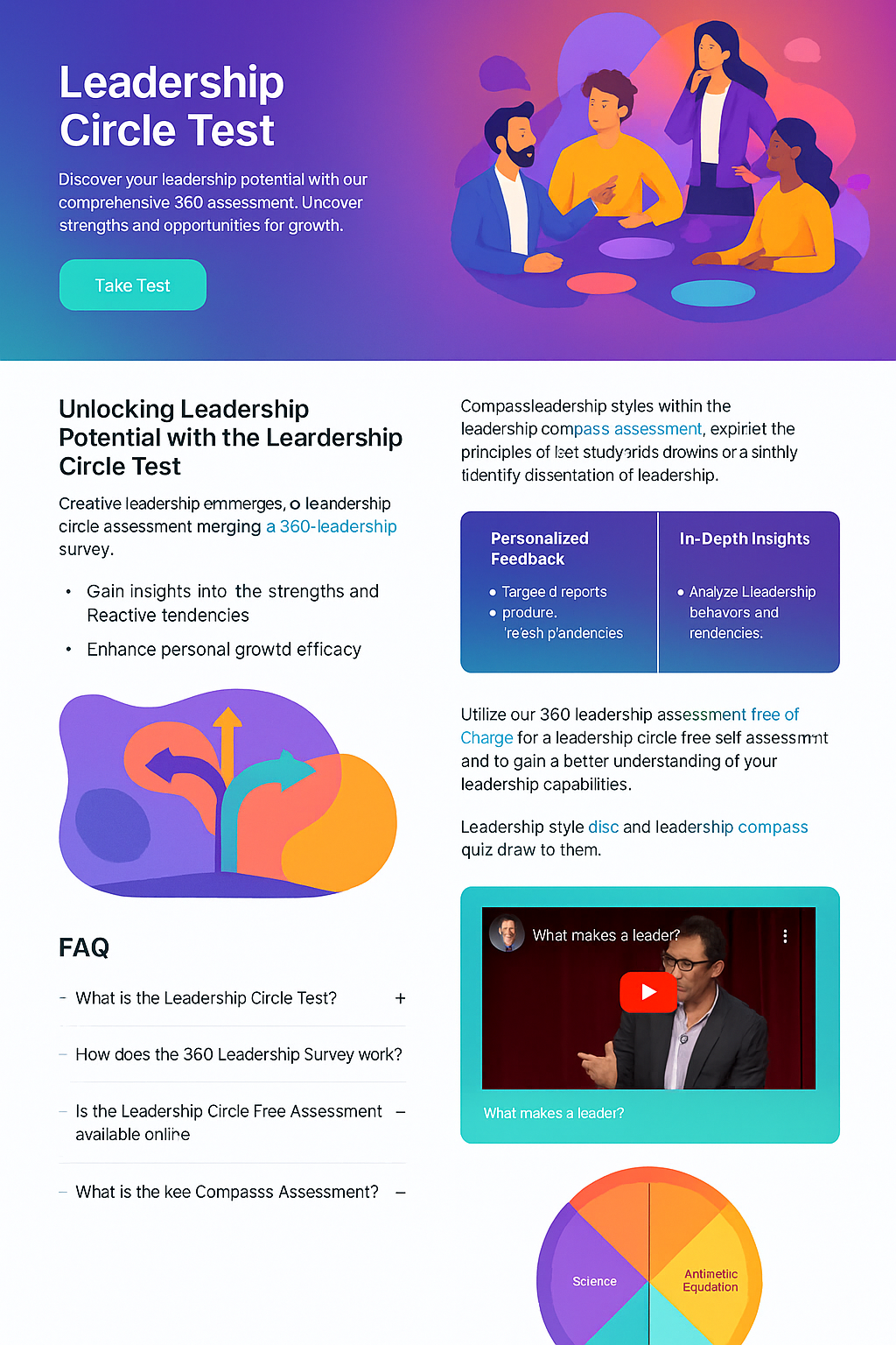 Leadership wheel illustration