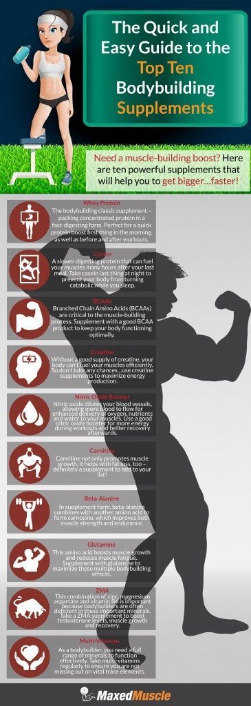 Infographic The Quick And Easy Guide To The Top Ten Bodybuilding Supplements 3246